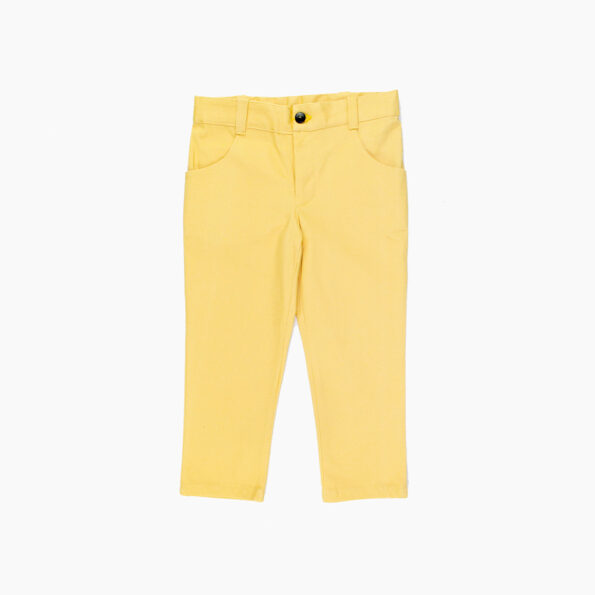 Pantalon jaune moutard garçon